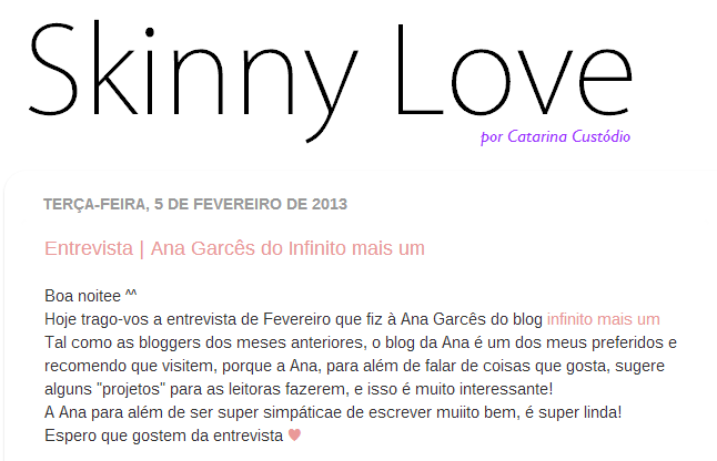 BLOG RELATED | Interview to Skinny Love