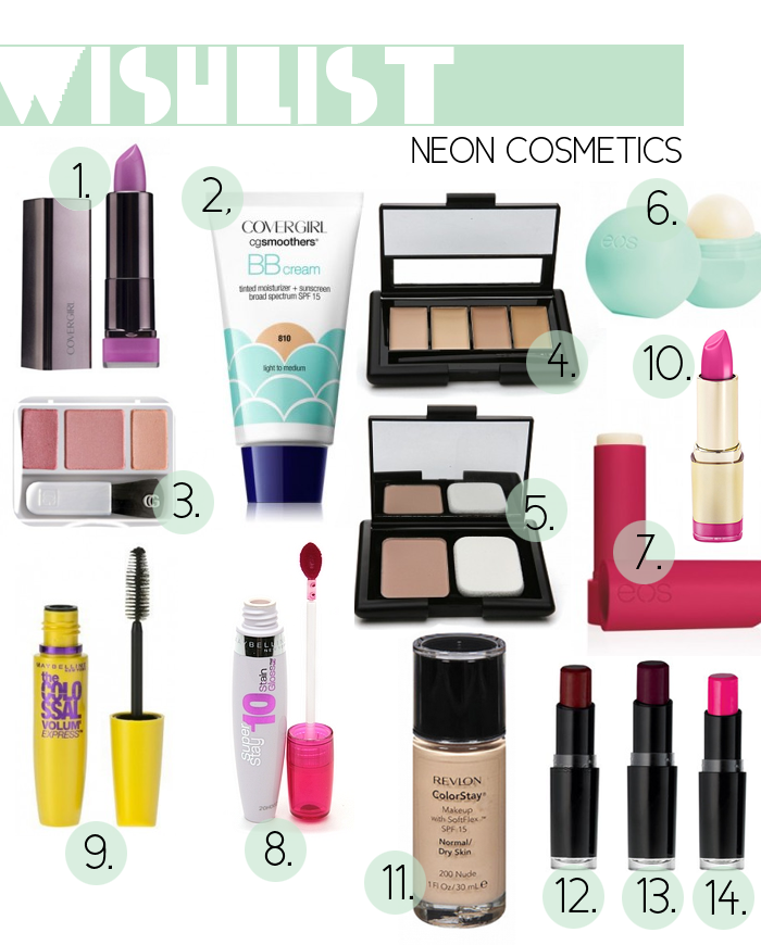 WISHLIST | Neon Cosmetics